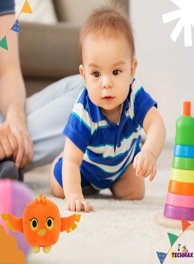 TechMax Solution لعبة طائر النار المربع اللطيفة من TechMax Solution، لعبة قطيفة ناعمة. - Image 5